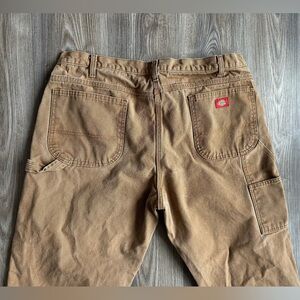 90’s Vintage Dickies Carpenter Pants Mens 40x30 Brown Duck Canvas